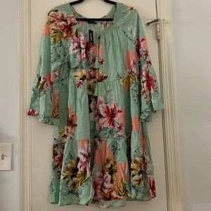 Floral Print Beach CoverUp/Sundress, NWT